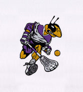 Ferocious Hockey Playing Bug Embroidery Design