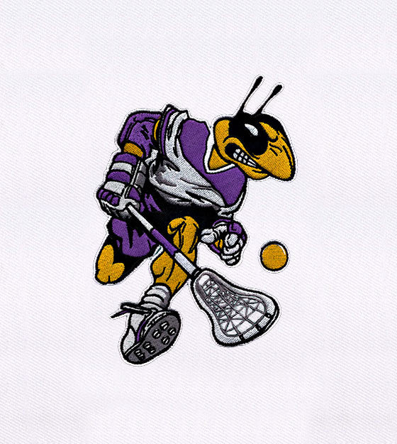 Ferocious Hockey Playing Bug Embroidery Design