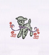 Purple Bow and Mary’s Little Lamb Embroidery Design