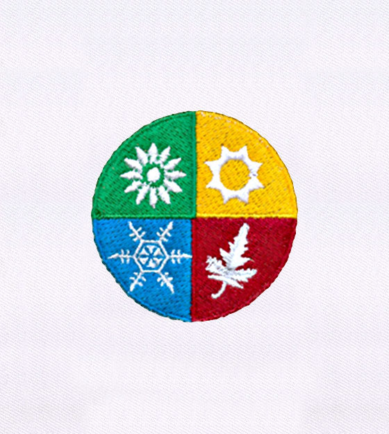 Seasons Celebrating Circle Embroidery Design