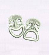 Sullen and Ecstatic Theatre Masks Embroidery Design