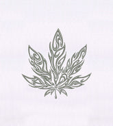 Imaginative Marijuana Leaf Embroidery Design