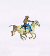 Horse Racing Cool Cowboy Embroidery Design