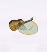 Guitarron and Mariachi Hat Embroidery Design