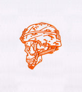 Menacing Profile of a Skull Soldier Embroidery Design