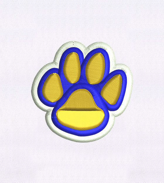 Bear Paw Embroidery Design