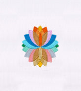 Colorful and Blooming Flower Embroidery Design