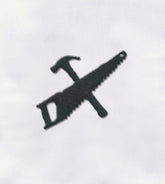 Hammer and Saw Tools Embroidery Design