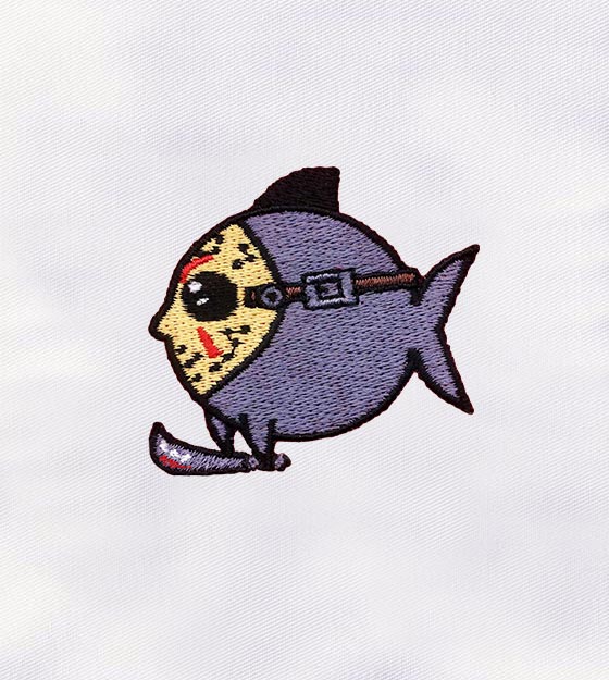 Little Fish with Panga Tool Embroidery Design