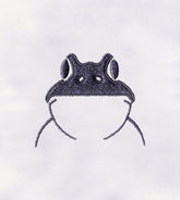 Frog Outline Style Embroidery Design