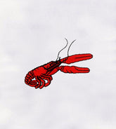 Red American Lobster Embroidery Design