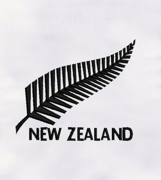 Silver Fern Symbol of New Zealand Embroidery Design