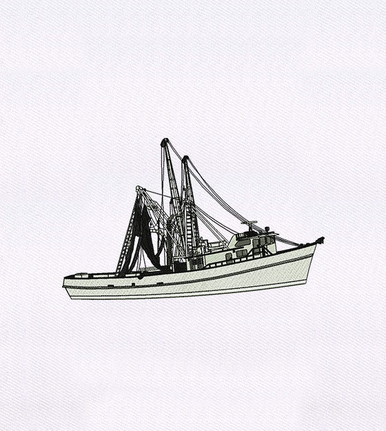 Exquisitely Luxury Ship Liner Embroidery Design