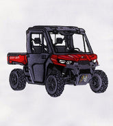 Utility Vehicle Machine Embroidery Design