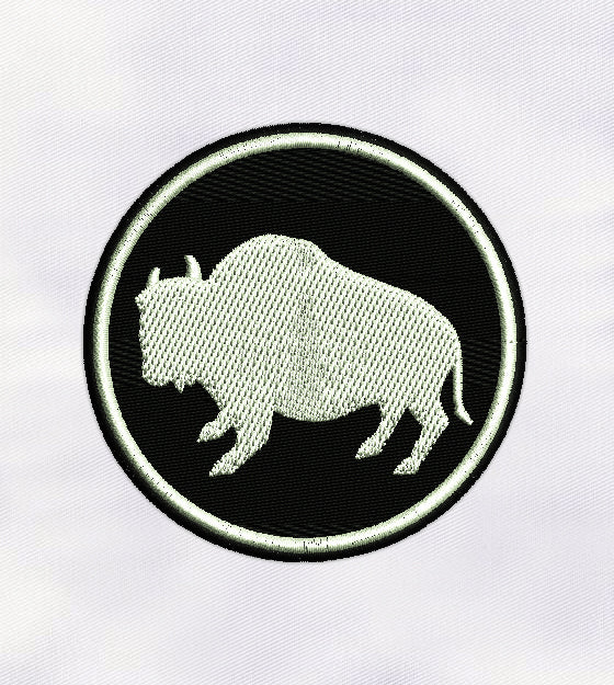 American Bison Buffalo Embroidery Design