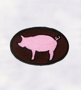 Pretty Pink Pig Embroidery Design