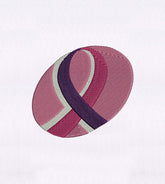 Breast Cancer Survivors Ribbon Embroidery Design