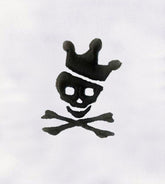 Danger Sign Skeleton 3D Puff Embroidery Design