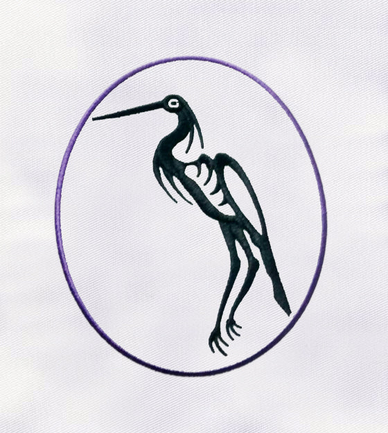 Great Blue Heron Machine Embroidery Design