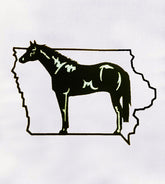 Black and White Horse Embroidery Design