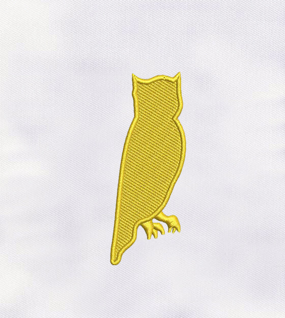 Black Owl Machine Embroidery Design