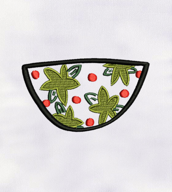 Beautiful Flower Bowl Embroidery Design