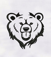 Bear Face Embroidery Design
