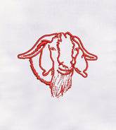 Beard Goat Machine Embroidery Design