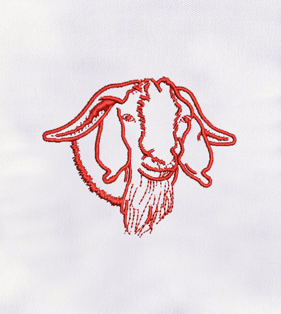 Beard Goat Machine Embroidery Design