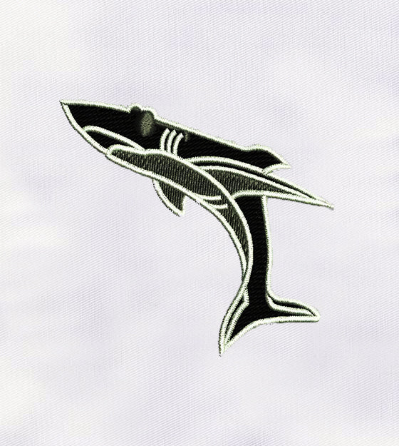 Playful Dolphin Fish Machine Embroidery Design