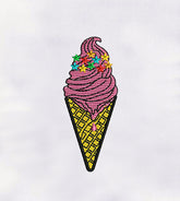 Ice-Cream Cone Machine Embroidery Design