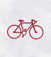Red Bicycle Machine Embroidery Design
