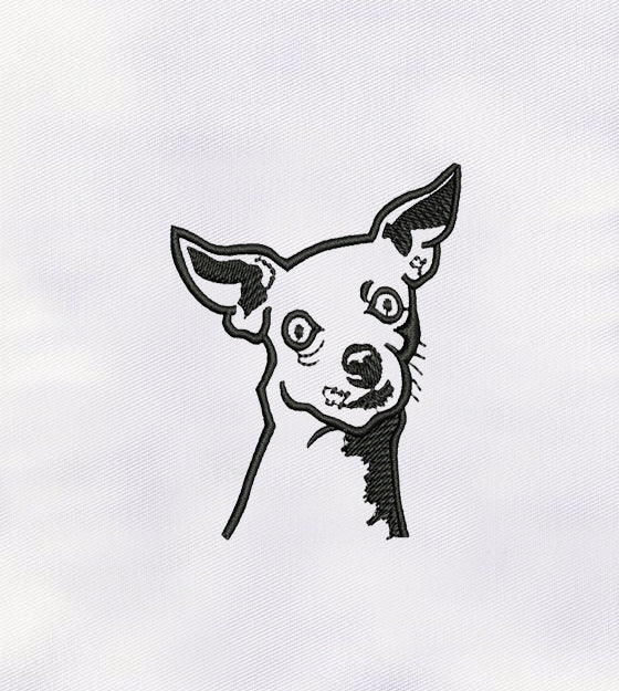 English Toy Terrier Embroidery Design