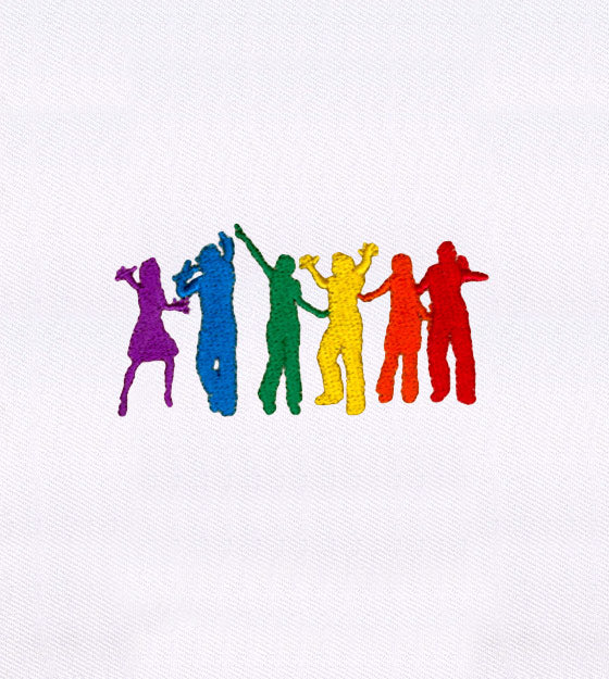 Singing and Celebrating Silhouettes Embroidery Design