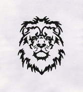 Outstanding Black Outline Lion Embroidery Design