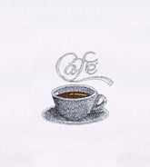 Hot Piping Cup of Espresso Coffee Embroidery Design