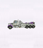 Large White Industrial Truck Embroidery Design