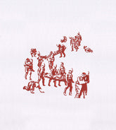 Soldiers Treating Injured Comrades Embroidery Design