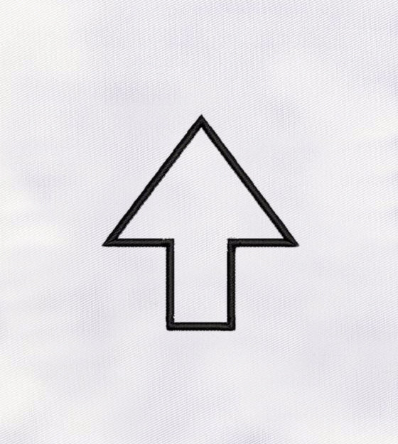 Up Arrow Machine Embroidery Design