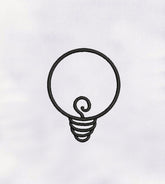 Electric Bulb Digital Embroidery Design