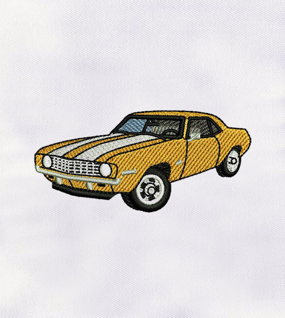 Camaro Car Machine Embroidery Design
