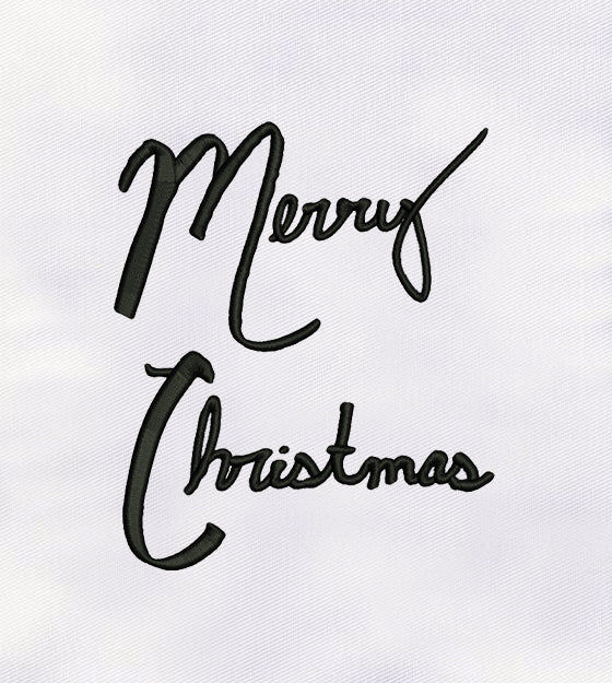 Merry Christmas Machine Embroidery Design