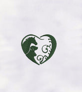 Restful and Pleasant Heart Machine Embroidery Design