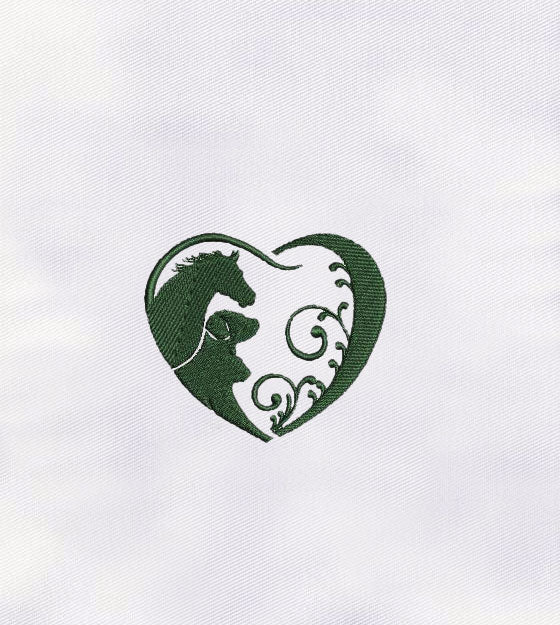 Restful and Pleasant Heart Machine Embroidery Design