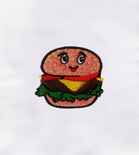 Delicious Hamburger Machine Embroidery Design