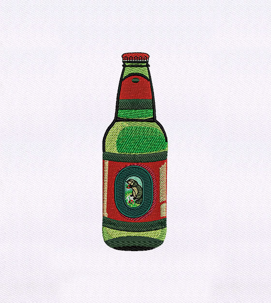 Refreshingly Chill Beer Embroidery Design
