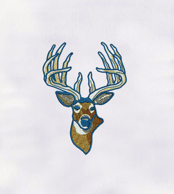 Deer Head Embroidery Design – Animal
