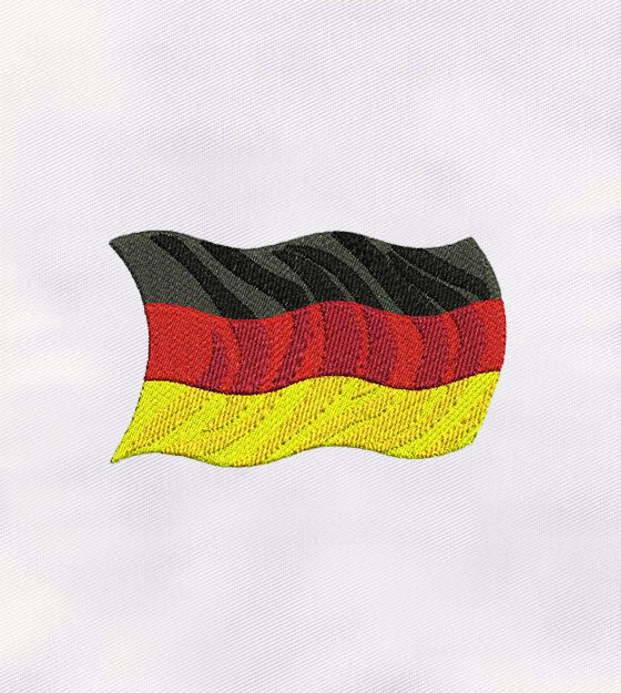 The Great Germany Flag Embroidery Design