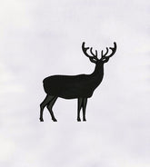 Black Deer Embroidery Design