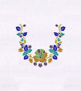Beautiful Colorful Flowers Quilting Embroidery Design